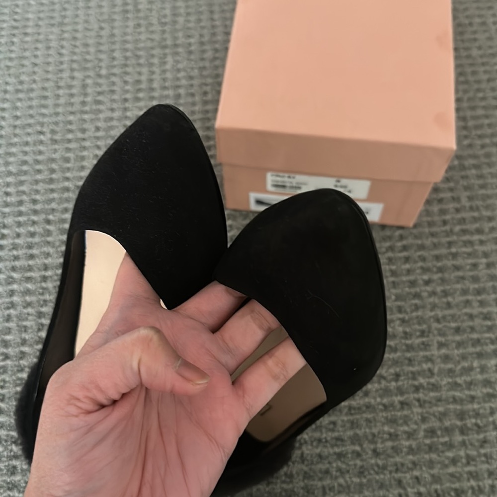 Velvet Italian flat shoes US 8